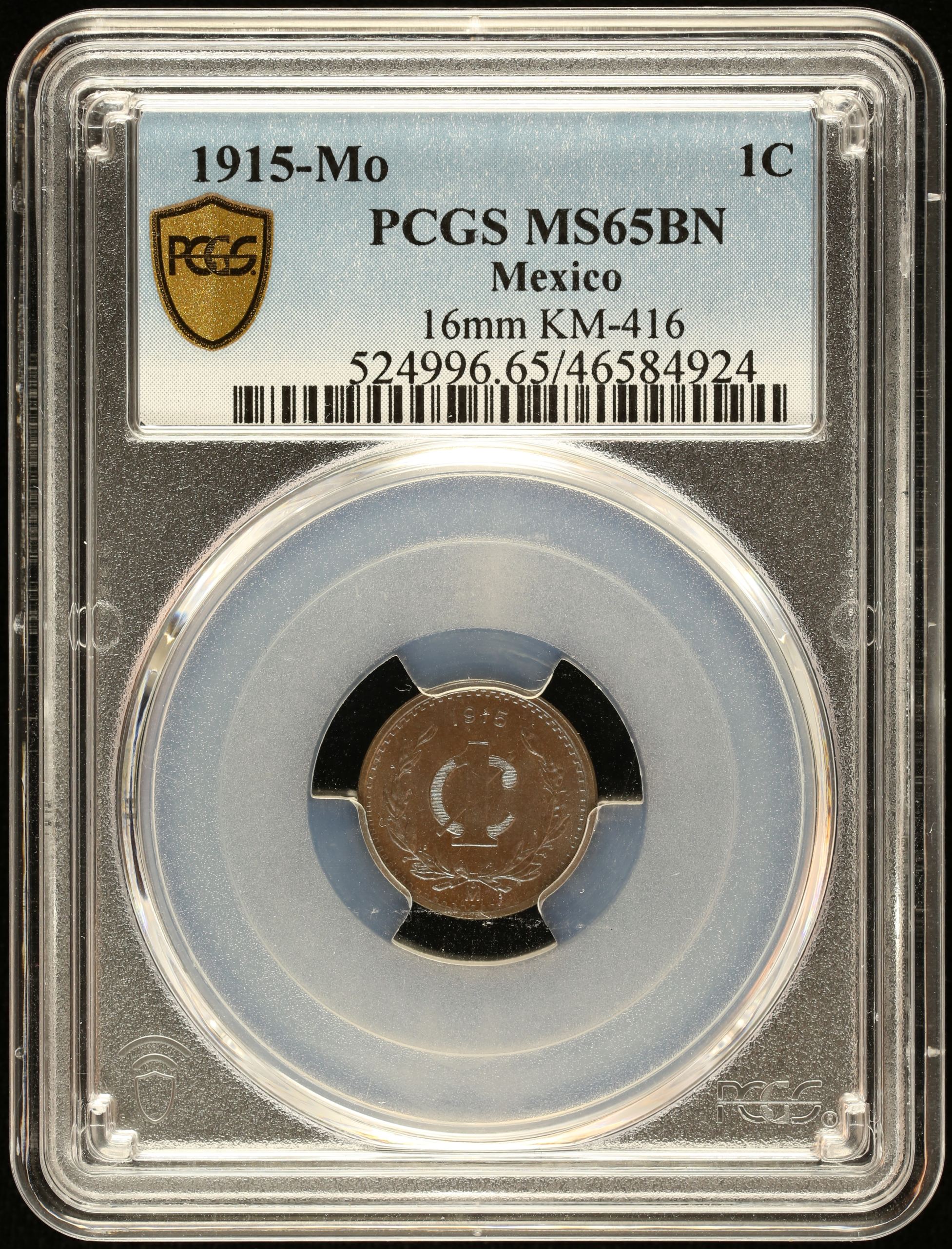 Modern Silver & Minors Centavo 1915 Mo PCGS MS65BN 0128027