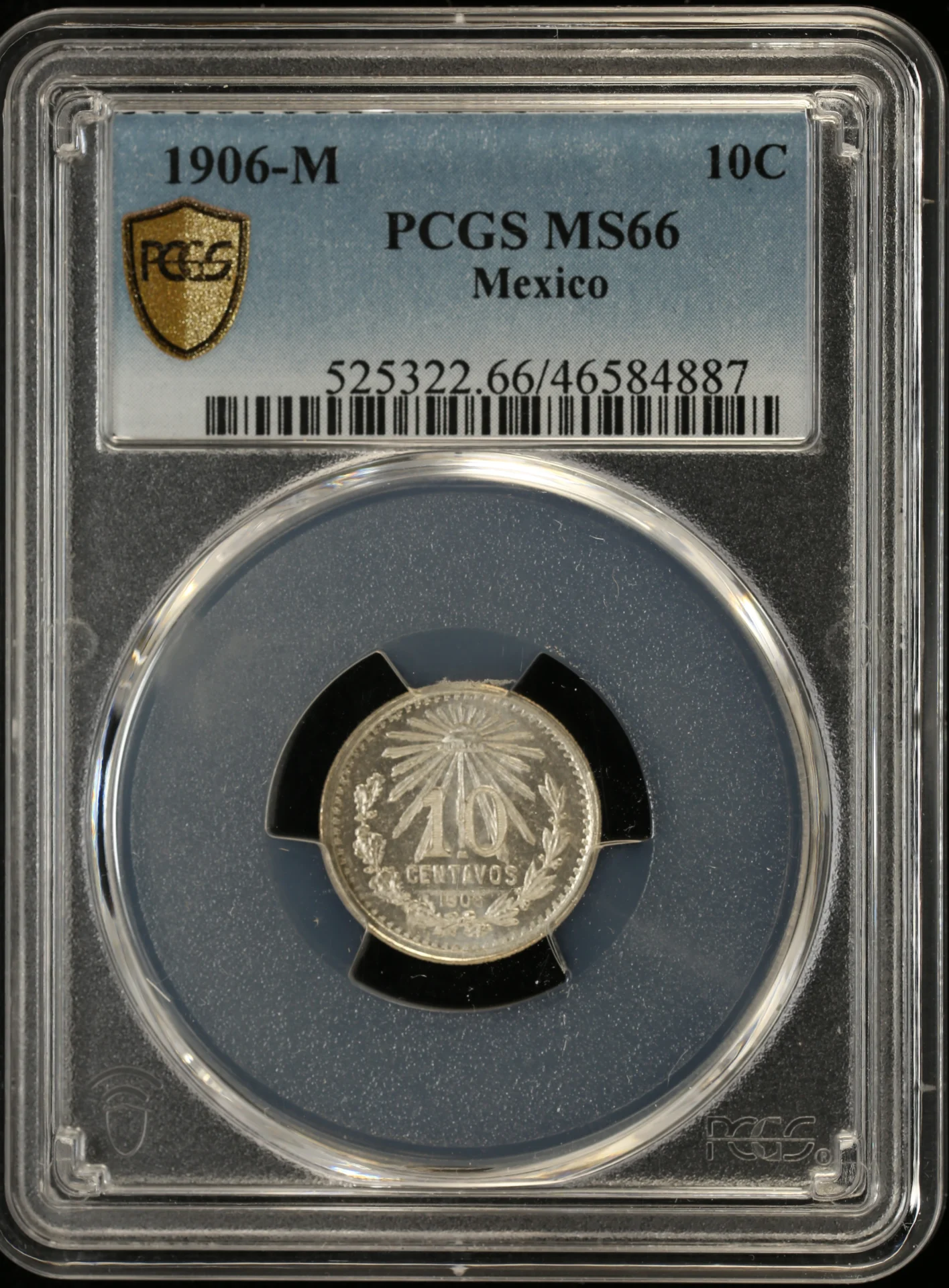 10 Centavo Mexican Coins Modern Silver & Minors Modern Silver & Minors 10 Centavo 1906 M PCGS MS66 0127996 Modern Silver & Minors 10 Centavo 1906 M PCGS MS66 0127996