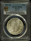 Mexican Coins Modern Silver & Minors Peso Modern Silver & Minors Peso 1927 M PCGS MS66 0128222 Modern Silver & Minors Peso 1927 M PCGS MS66 0128222