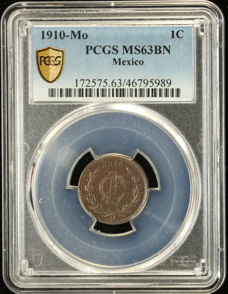 Modern Silver & Minors Centavo 1910 Mo PCGS MS63BN 0128280