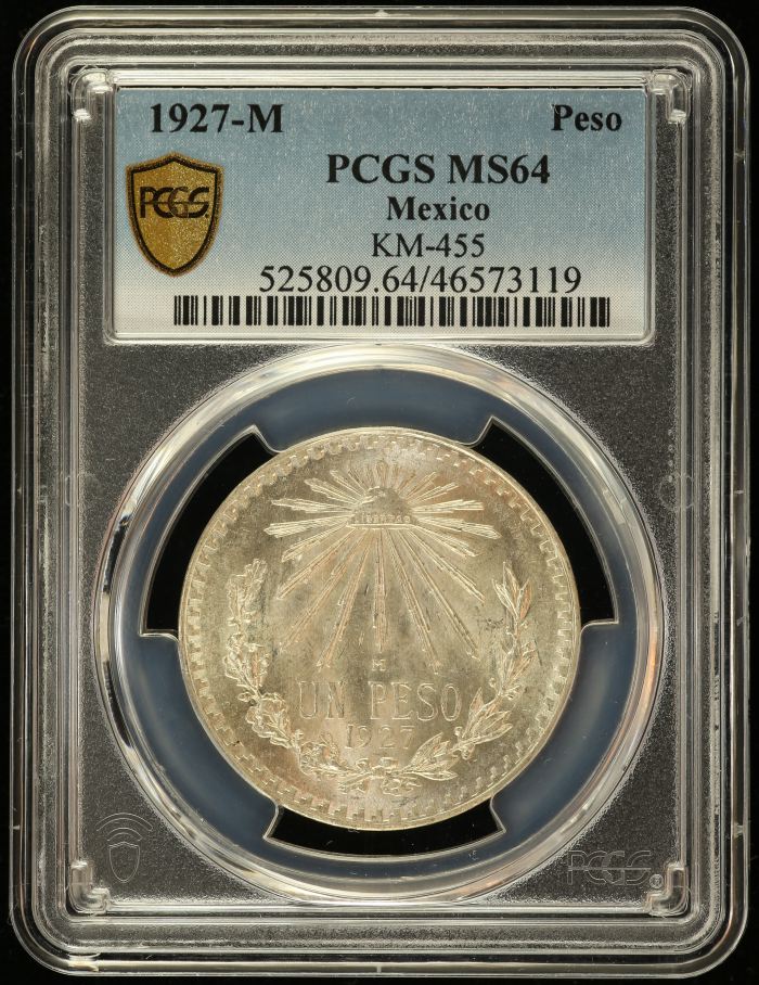 Modern Silver & Minors Peso 1926 Mo PCGS MS64 0128259Modern Silver & Minors Peso 1926 Mo PCGS MS64 0128259