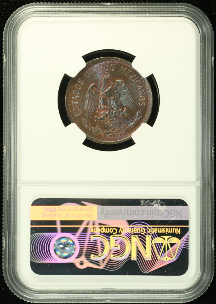 Modern Silver & Minors 2 Centavos 1906 Mo NGC MS65BN 0129298Modern Silver & Minors 2 Centavos 1906 Mo NGC MS65BN 0129298 - Image 2