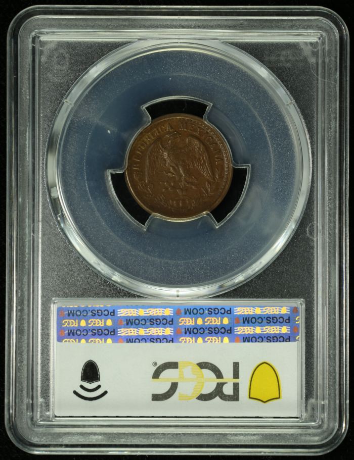 Republic Silver & Minors Centavo 1900 M PCGS MS63BN 0127976Republic Silver & Minors Centavo 1900 M PCGS MS63BN 0127976 - Image 2