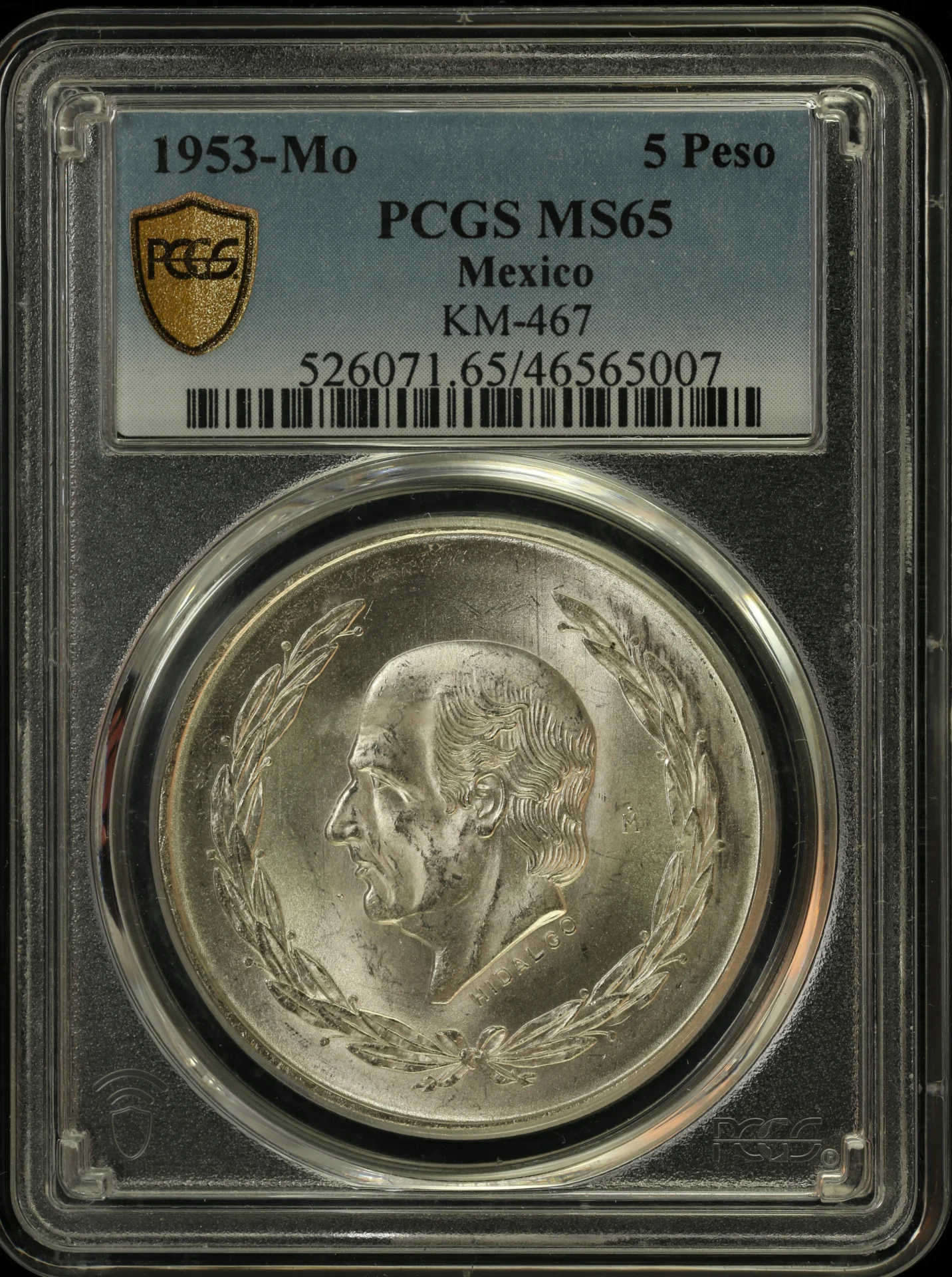 5 Peso Mexican Coins Modern Silver & Minors Modern Silver & Minors 5 Peso 1953 Mo PCGS MS65 0129471 Modern Silver & Minors 5 Peso 1953 Mo PCGS MS65 0129471