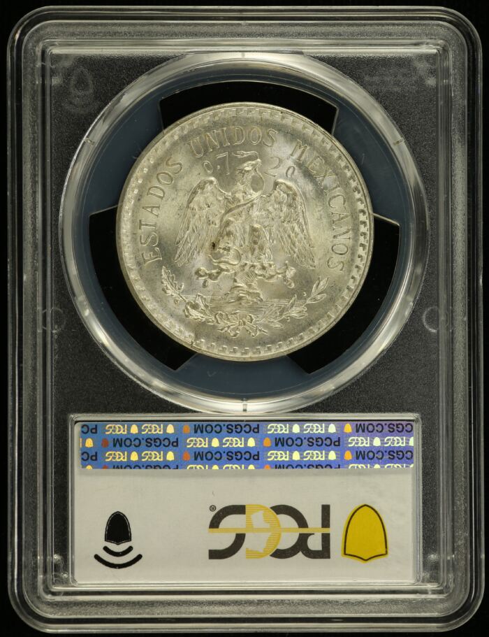 Modern Silver & Minors Peso 1943 M KM-455 PCGS MS66 0129906Modern Silver & Minors Peso 1943 M KM-455 PCGS MS66 0129906 - Image 2