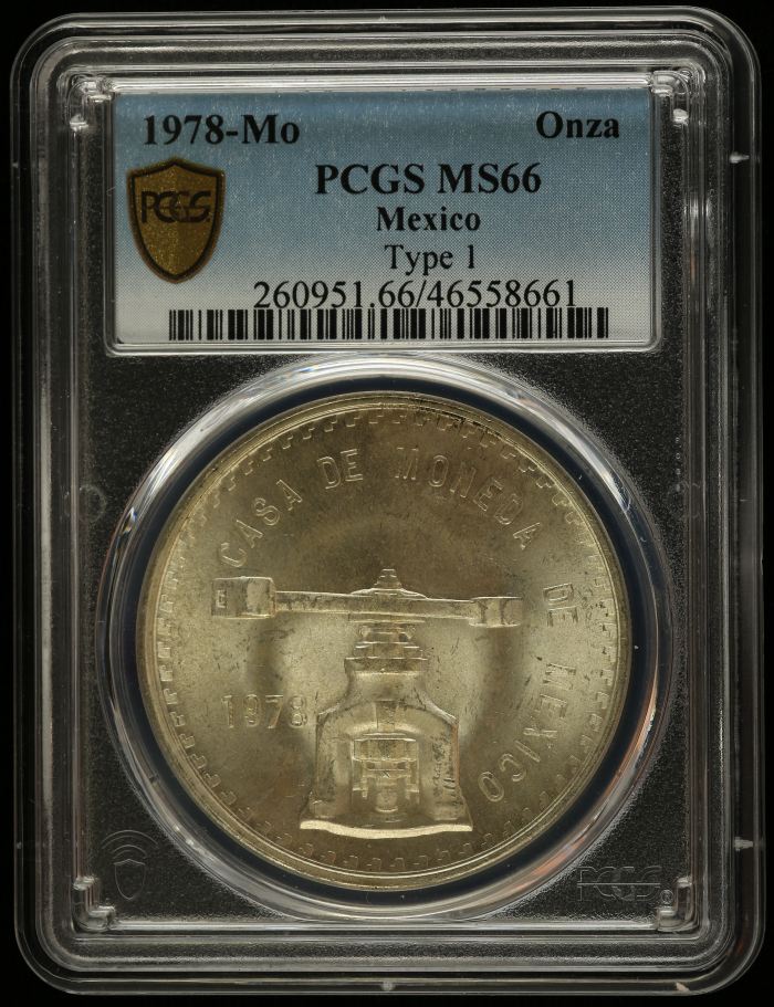 Modern Silver & Minors Onza 1978 Mo PCGS MS66 0130488Modern Silver & Minors Onza 1978 Mo PCGS MS66 0130488