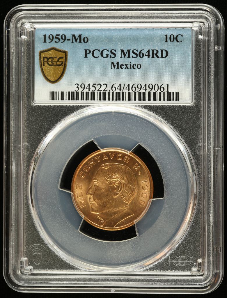 Modern Silver & Minors 10 Centavo 1959 Mo PCGS MS64RD 0130997