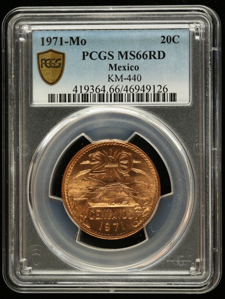 Modern Silver & Minors 20 Centavo 1971 Mo PCGS MS66RD 0131003