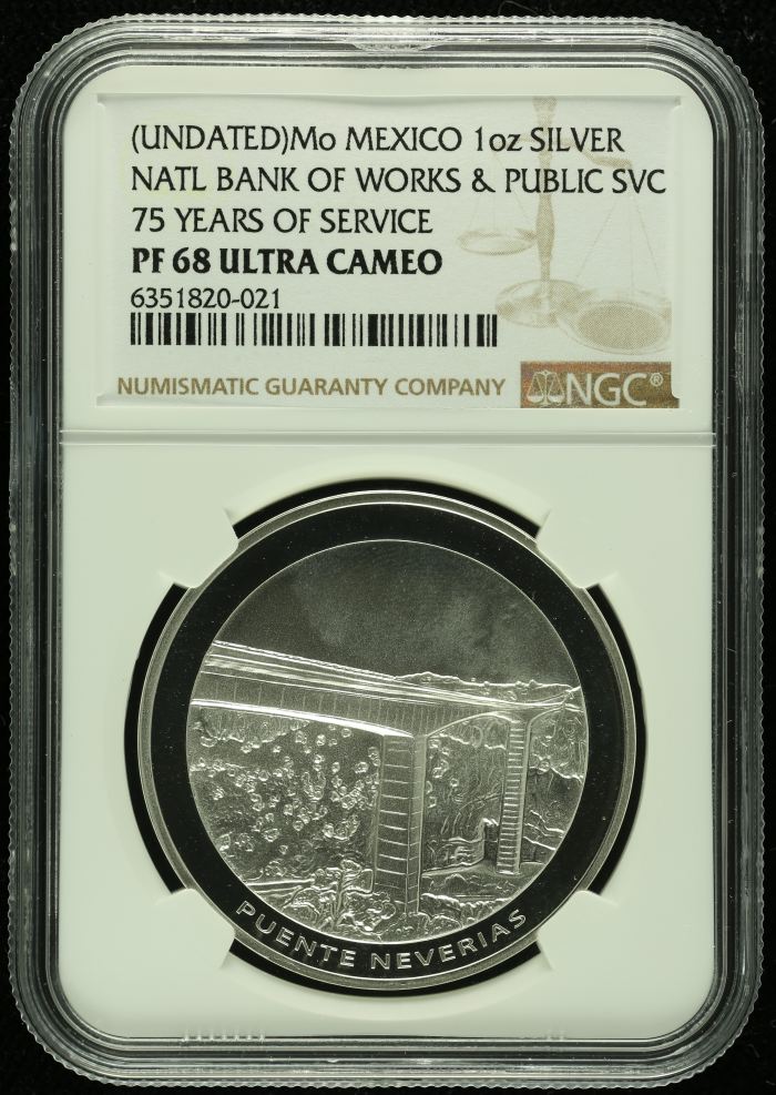 Medals & Tokens 1oz Silver Medal (UNDATED) Mo NGC PF68 Ultra Cameo 0129878Medals & Tokens 1oz Silver Medal (UNDATED) Mo NGC PF68 Ultra Cameo 0129878
