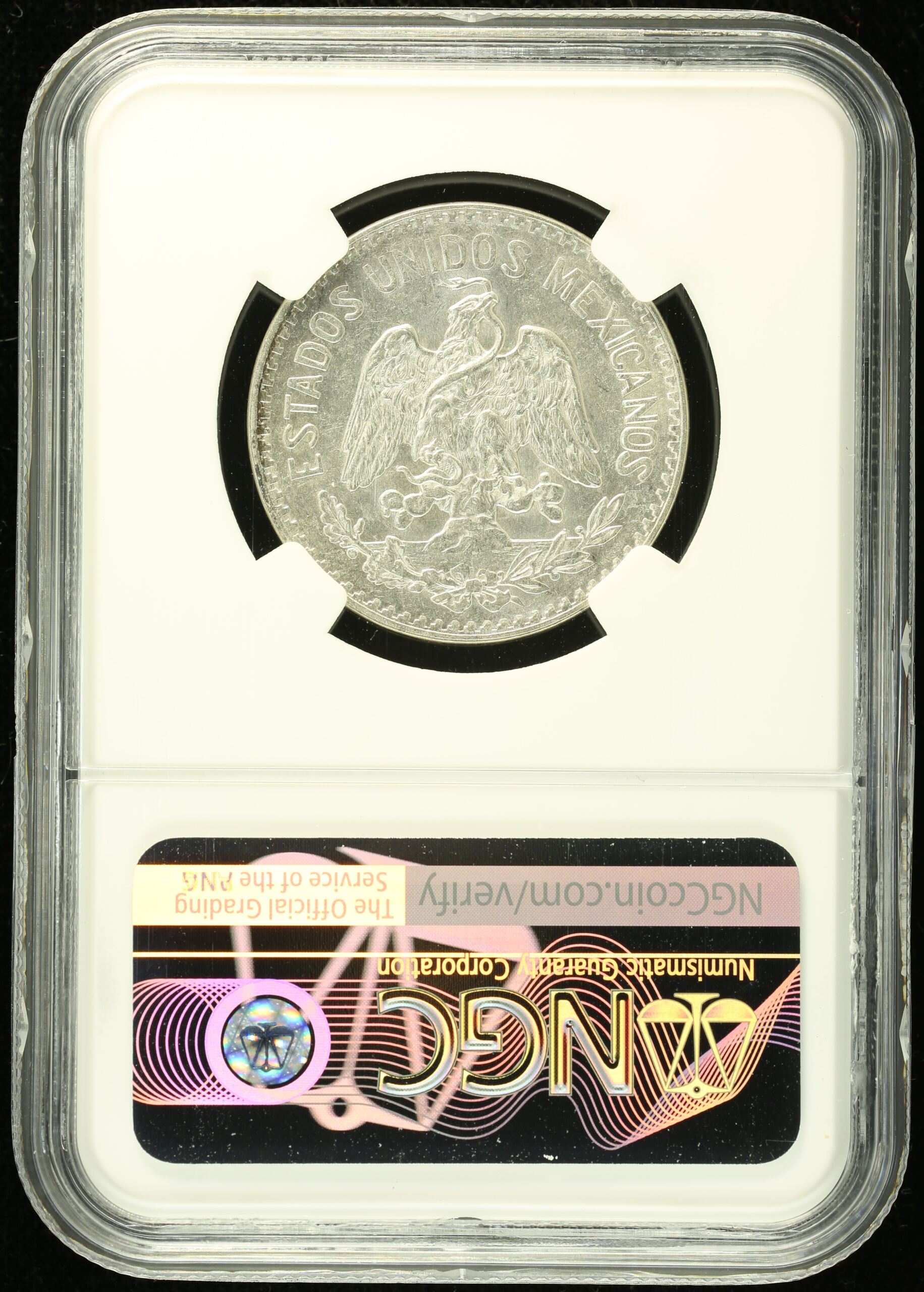 50 Centavo Mexican Coins Modern Silver & Minors Modern Silver & Minors 50 Centavo 1912 M NGC MS62 0130464 Modern Silver & Minors 50 Centavo 1912 M NGC MS62 0130464Modern Silver & Minors 50 Centavo 1912 M NGC MS62 0130464 - Image 2