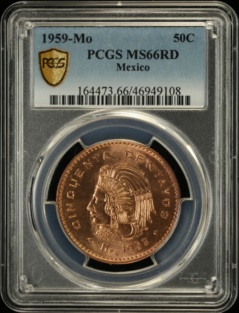 Modern Silver & Minors 50 Centavo 1959 Mo PCGS MS66RD 0131020