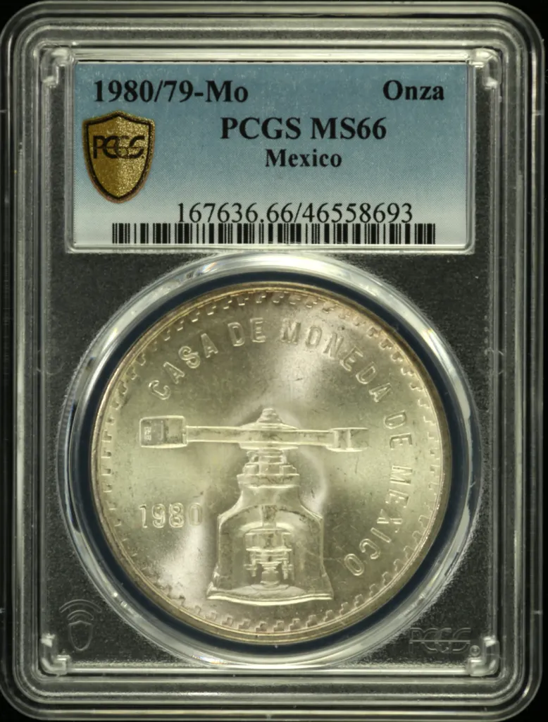 Modern Silver & Minors Onza 1980/79 Mo PCGS MS66 0130510