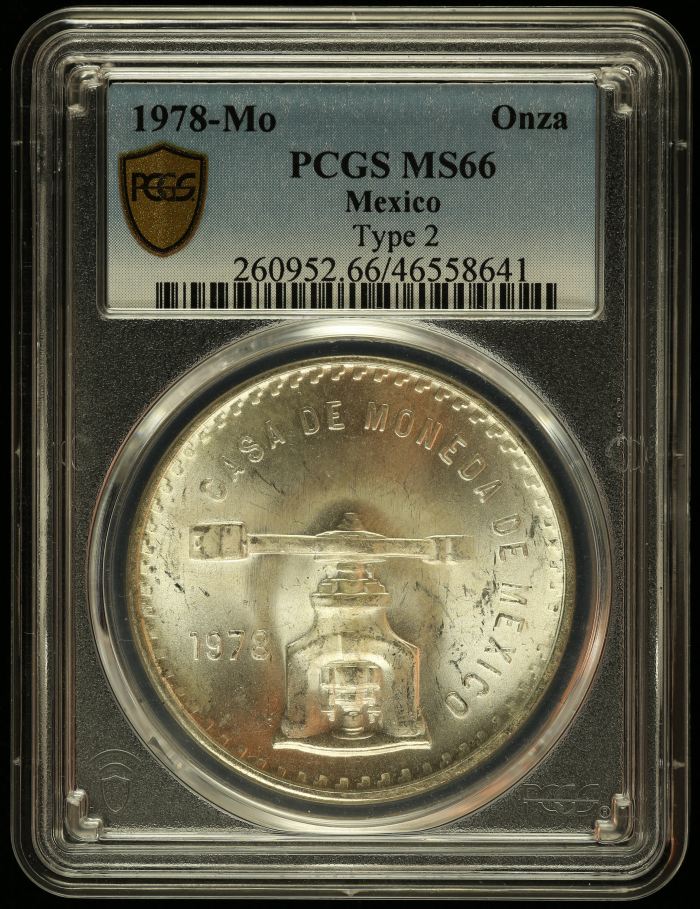 Modern Silver & Minors Onza 1978 Mo PCGS MS66 0130498Modern Silver & Minors Onza 1978 Mo PCGS MS66 0130498