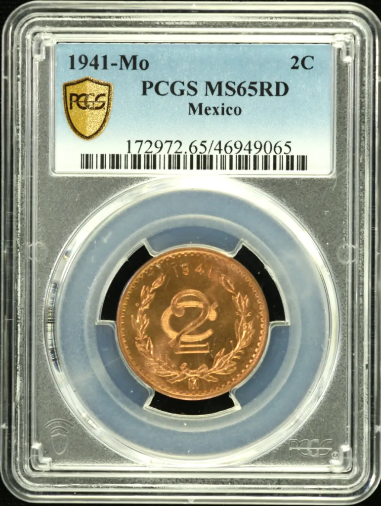 Modern Silver & Minors 2 Centavo 1941 Mo PCGS MS65RD 0130966