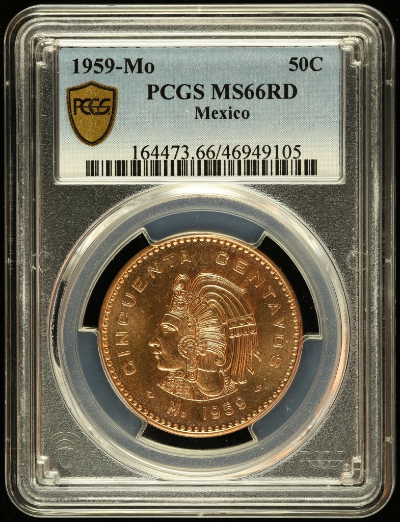 Modern Silver & Minors 50 Centavo 1959 Mo PCGS MS66RD 0131023