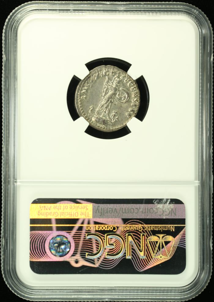 Roman Imperial Domitian 81-96 AD AR Denarius NGC Ch XF 0130082Roman Imperial Domitian 81-96 AD AR Denarius NGC Ch XF 0130082 - Image 2
