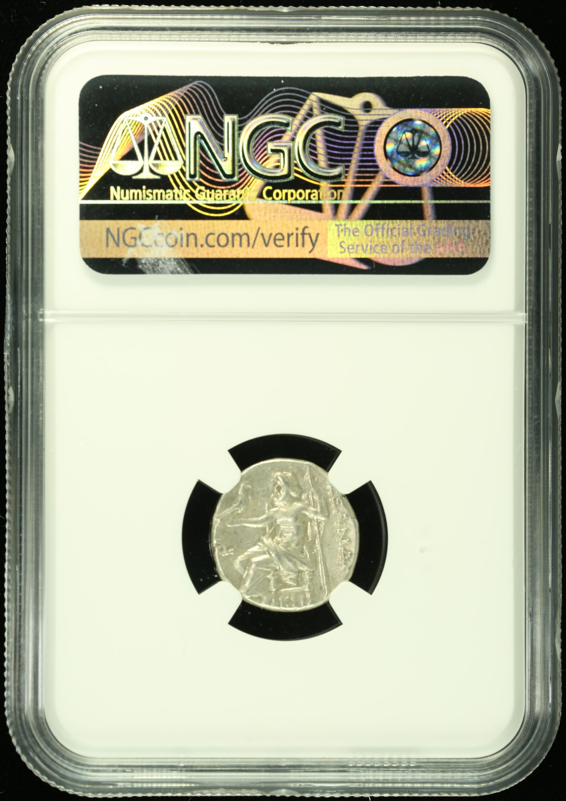 Ancient Coins Caria Greek Caria Mylasa Alexander III(The Great) c.early 3rd Century BC AR Drachm NGC Ch XF 0130114 Caria Mylasa Alexander III(The Great) c.early 3rd Century BC AR Drachm NGC Ch XF 0130114Caria Mylasa Alexander III(The Great) c.early 3rd Century BC AR Drachm NGC Ch XF 0130114 - Image 2