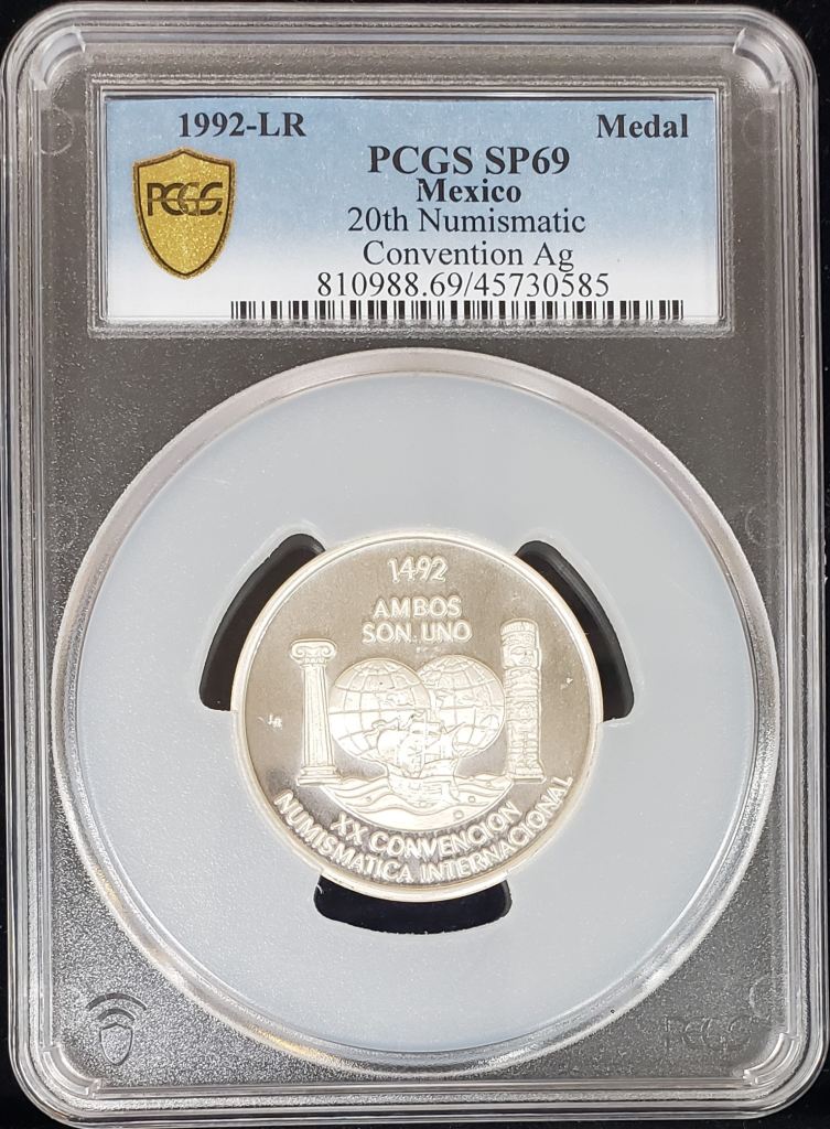 Medals & Tokens 20th Numismatic Convention Medal 1992 LR PCGS SP69 0131712