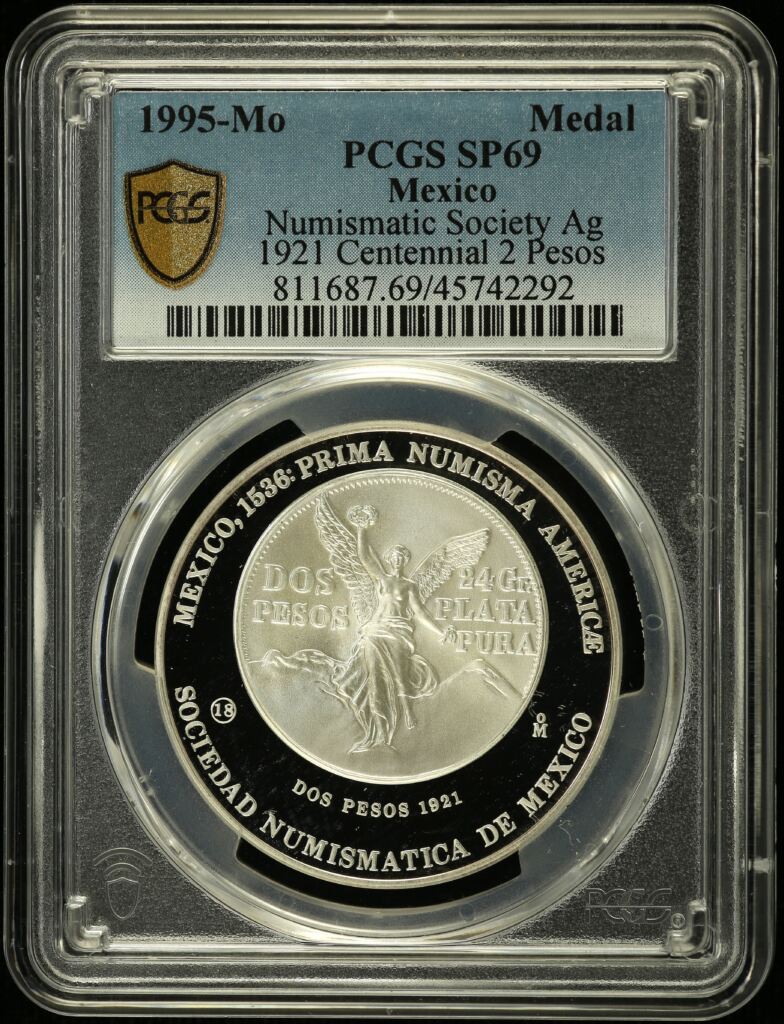 Medals & Tokens Numismatic Society of Mexico Medal 1995 Mo PCGS SP69 0131804