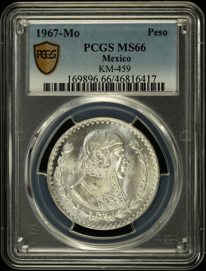 Modern Silver & Minors Peso 1967 Mo PCGS MS66 0132905