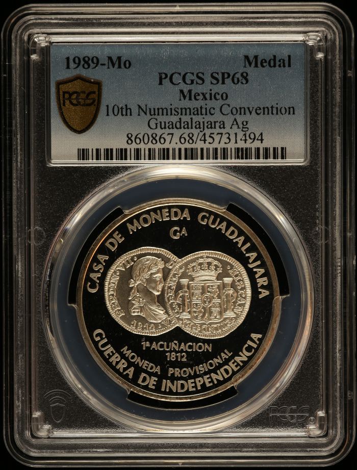Medals & Tokens 10th Numismatic Convention Medal 1989 Mo PCGS SP68 0131549Medals & Tokens 10th Numismatic Convention Medal 1989 Mo PCGS SP68 0131549