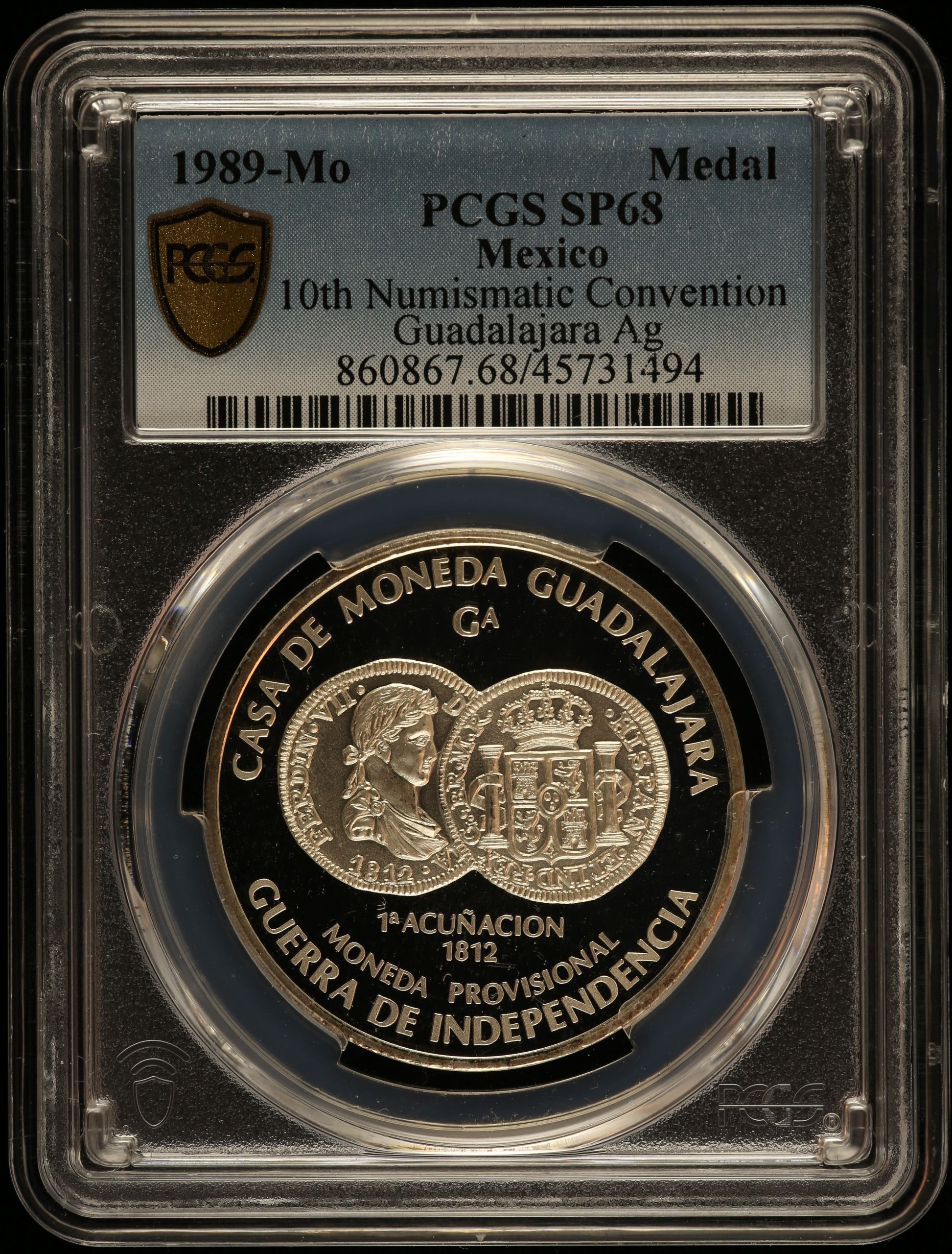 Medals & Tokens 10th Numismatic Convention Medal 1989 Mo PCGS SP68 0131549
