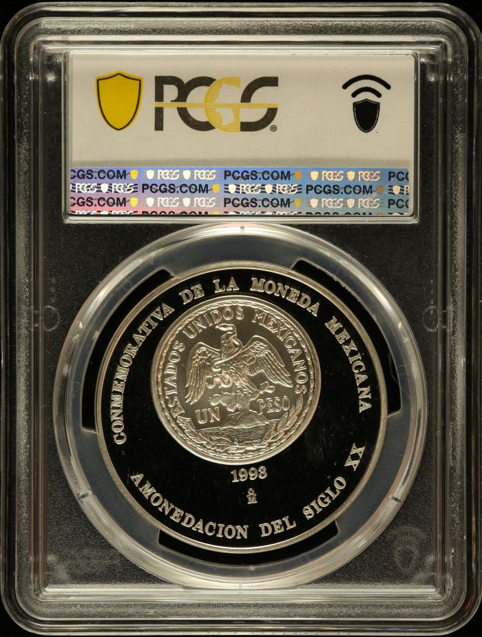 Medals & Tokens Numismatic Society of Mexico Medal 1993 Mo PCGS SP69 0131898Medals & Tokens Numismatic Society of Mexico Medal 1993 Mo PCGS SP69 0131898 - Image 2