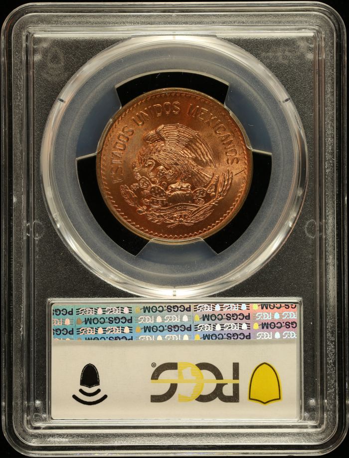 Modern Silver & Minors 20 Centavo 1954 Mo PCGS MS65RD 0132558Modern Silver & Minors 20 Centavo 1954 Mo PCGS MS65RD 0132558 - Image 2