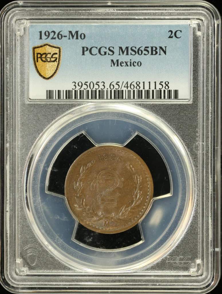 Modern Silver & Minors 2 Centavo 1926 Mo PCGS MS65BN 0132307