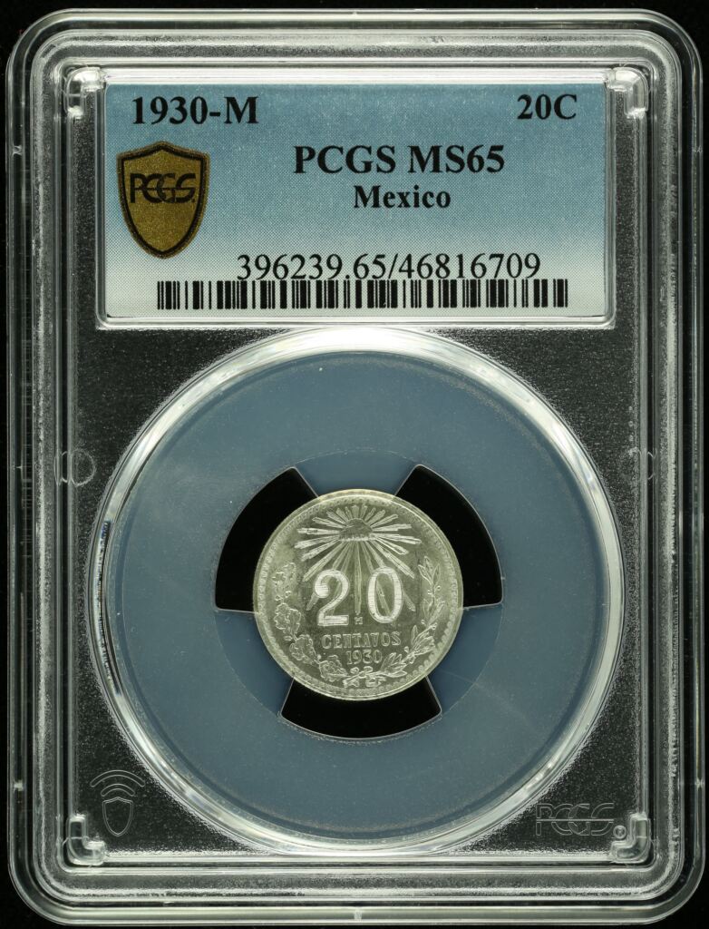 Modern Silver & Minors 20 Centavo 1930 M PCGS MS65 0131445