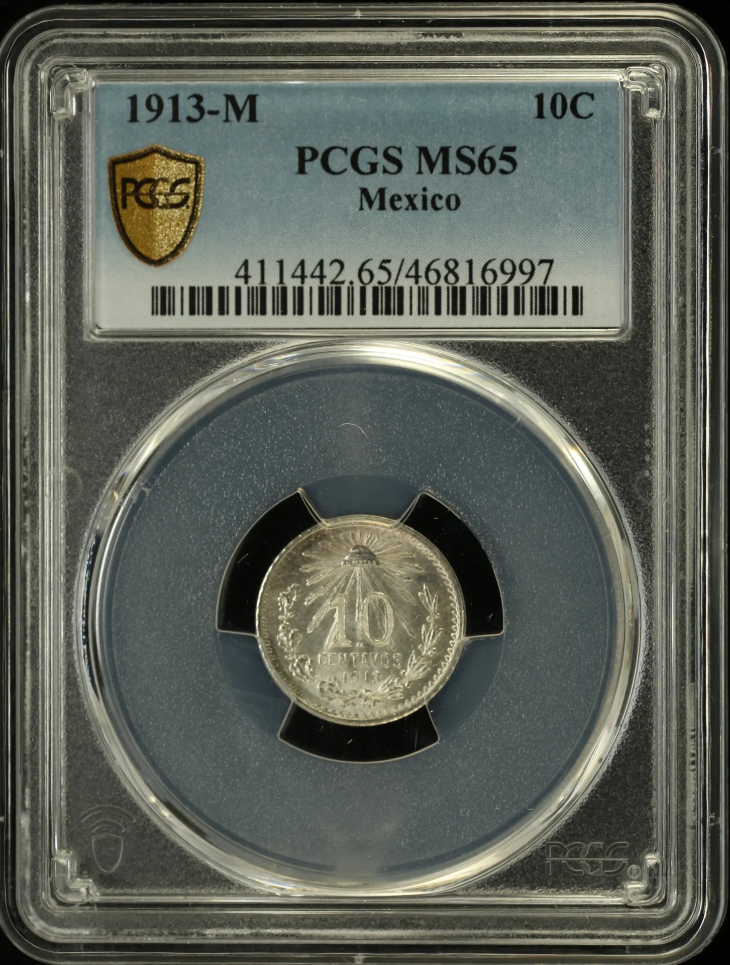 10 Centavo Mexican Coins Modern Silver & Minors Modern Silver & Minors 10 Centavo 1913 M PCGS MS65 0131403 Modern Silver & Minors 10 Centavo 1913 M PCGS MS65 0131403