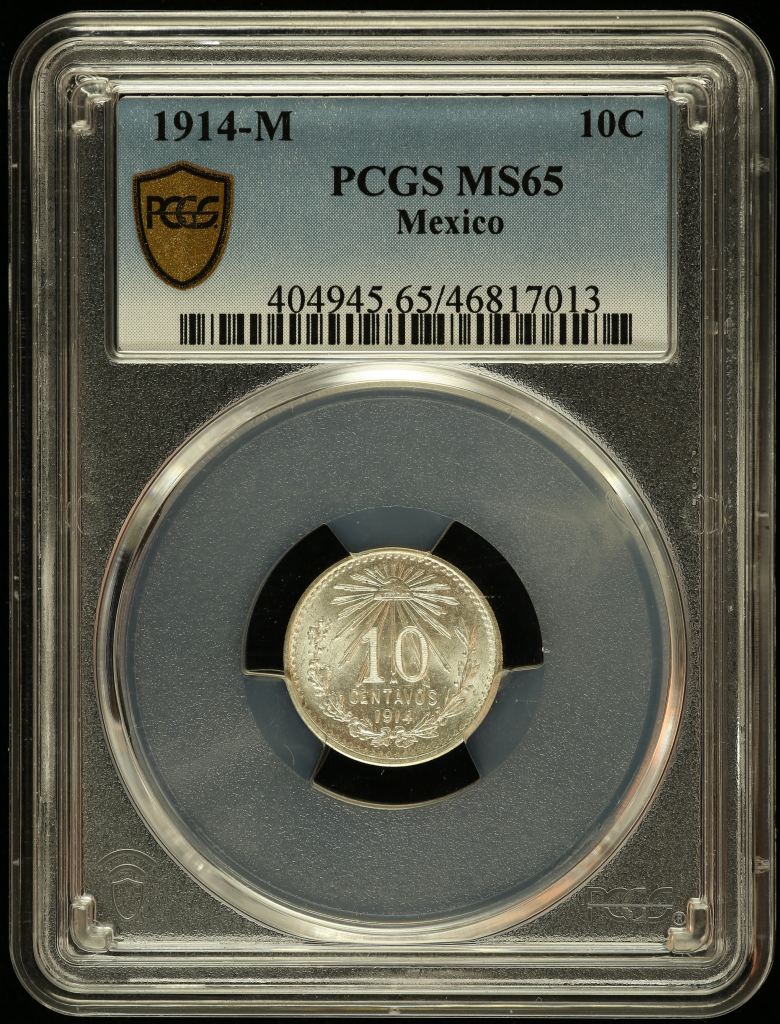 Modern Silver & Minors 10 Centavo 1914 M PCGS MS65 0131389