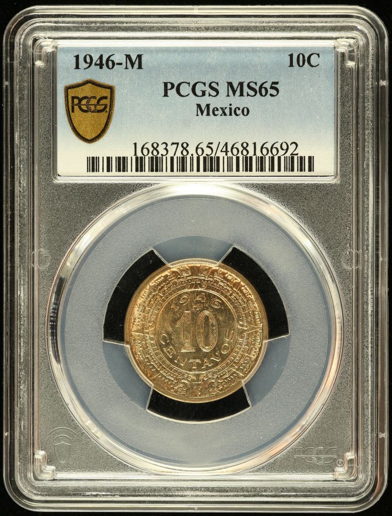 Modern Silver & Minors 10 Centavo 1946 M PCGS MS65 0131294