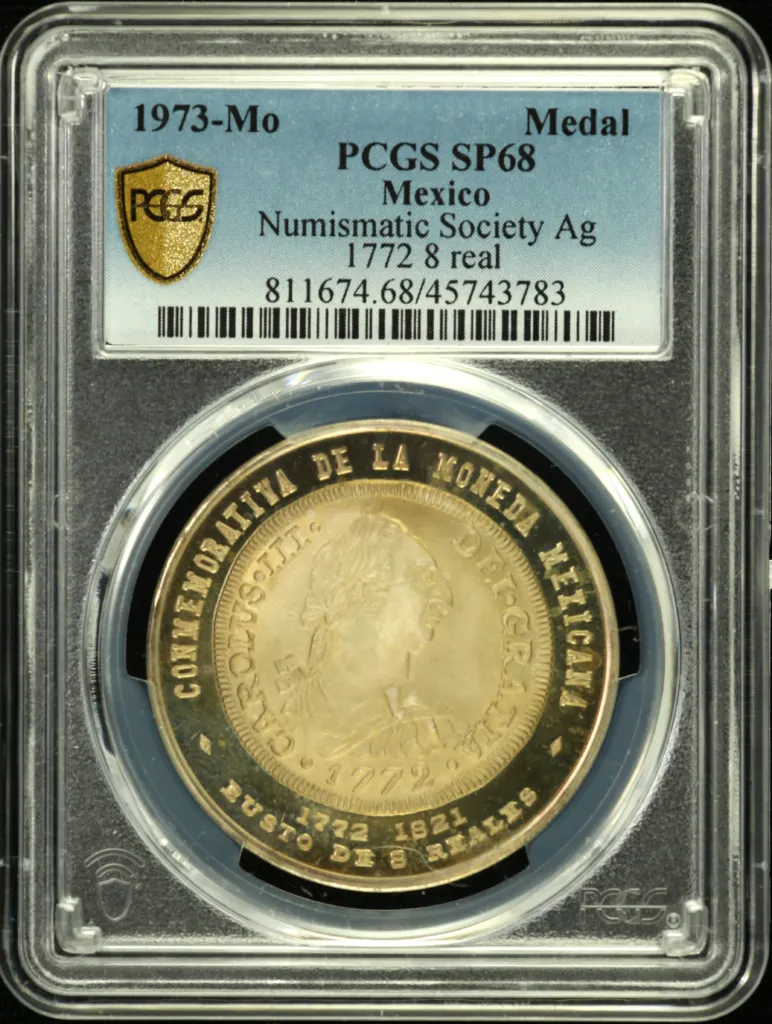 Medals & Tokens Numismatic Society of Mexico Medal 1973 Mo PCGS SP68 0131665