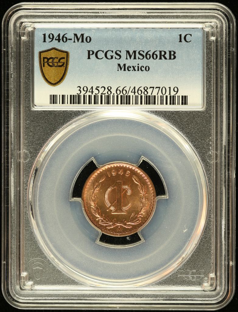 Modern Silver & Minors Centavo 1946 Mo PCGS MS66RB 0132837