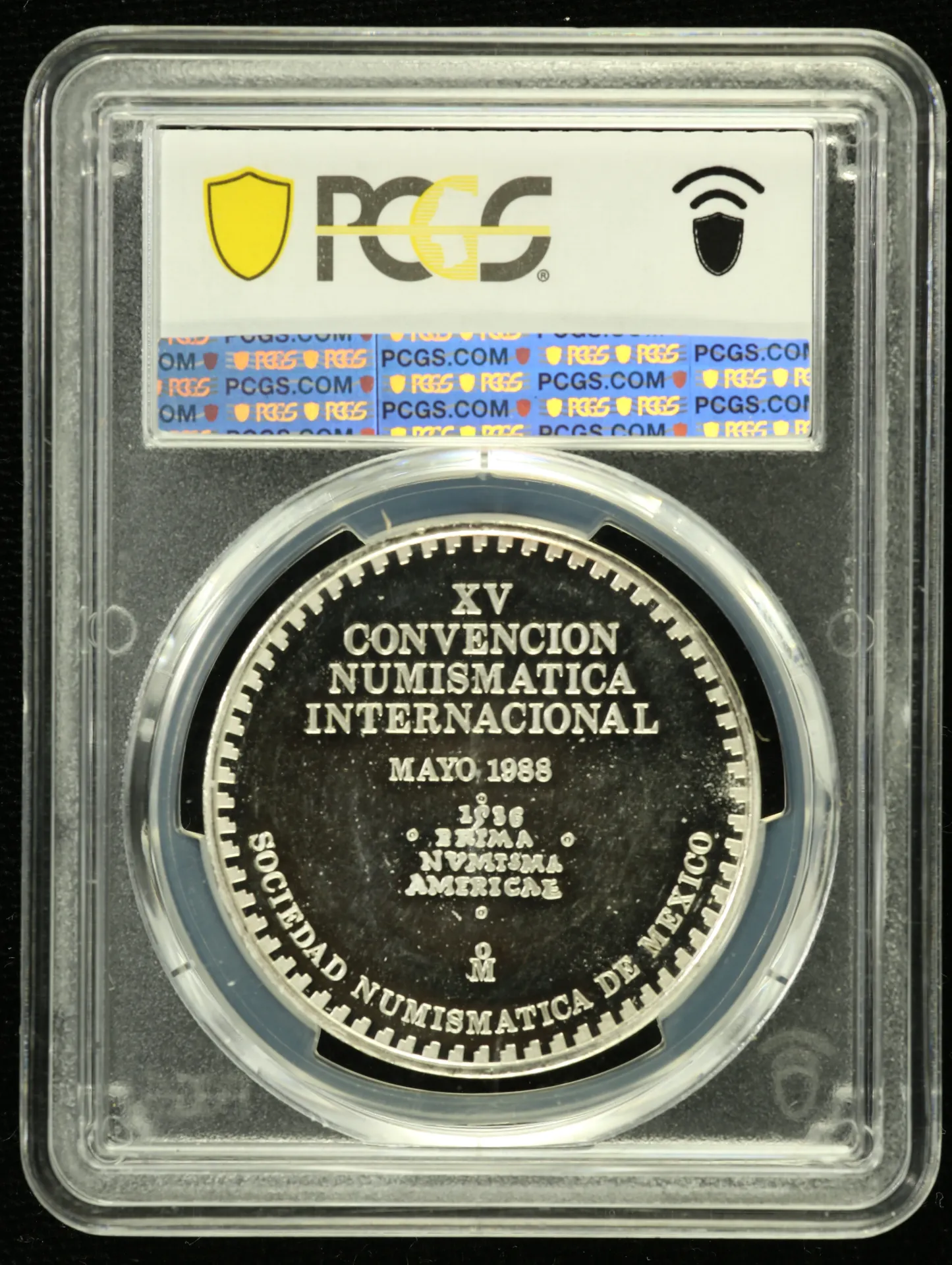 Medals & Tokens Mexican Coins Medals & Tokens Numismatic Society of Mexico Medal 1988 Mo PCGS SP65 0132059 Medals & Tokens Numismatic Society of Mexico Medal 1988 Mo PCGS SP65 0132059Medals & Tokens Numismatic Society of Mexico Medal 1988 Mo PCGS SP65 0132059 - Image 2