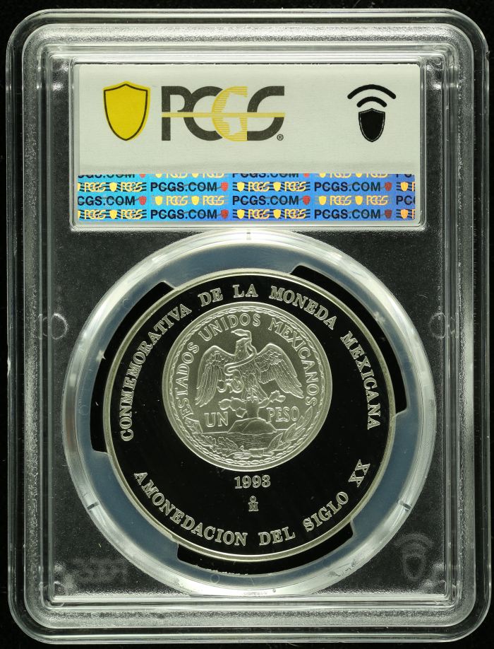 Medals & Tokens Numismatic Society of Mexico Medal 1993 Mo PCGS SP69 0131902Medals & Tokens Numismatic Society of Mexico Medal 1993 Mo PCGS SP69 0131902 - Image 2