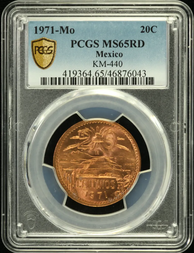Modern Silver & Minors 20 Centavo 1971 Mo PCGS MS65RD 0132507
