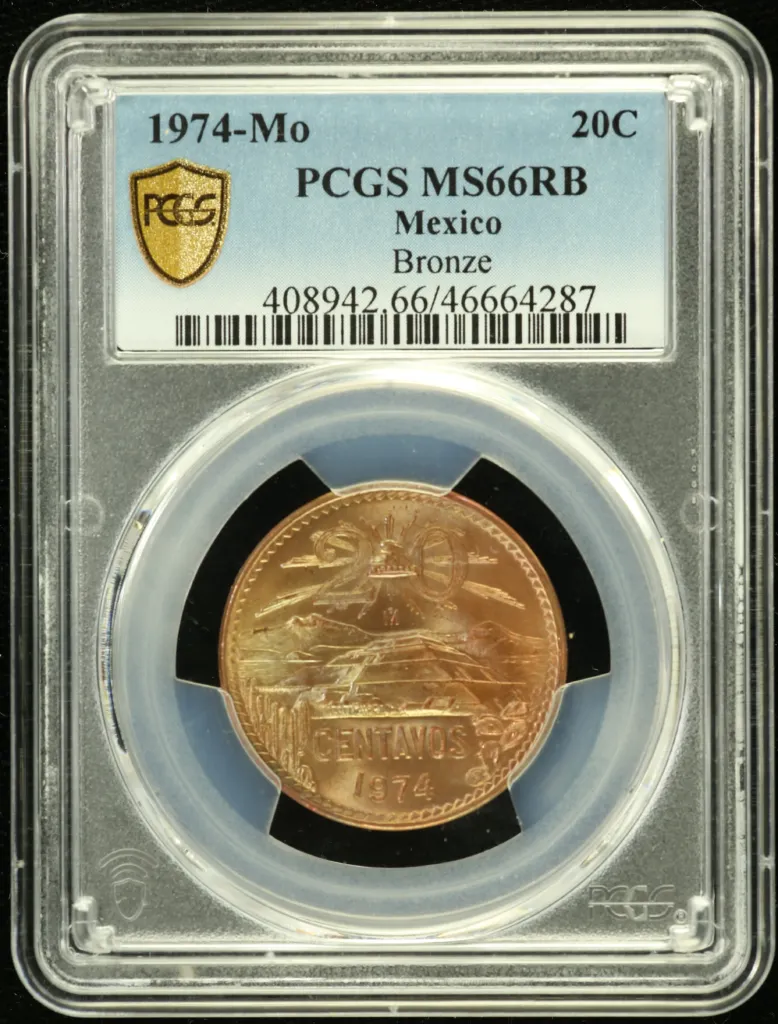 Modern Silver & Minors 20 Centavo 1974 Mo PCGS MS66RB 0132645