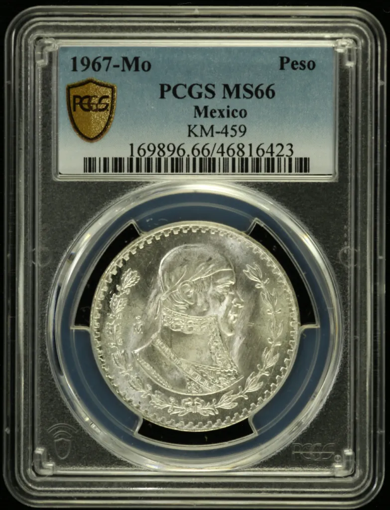 Modern Silver & Minors Peso 1967 Mo PCGS MS66 0132906