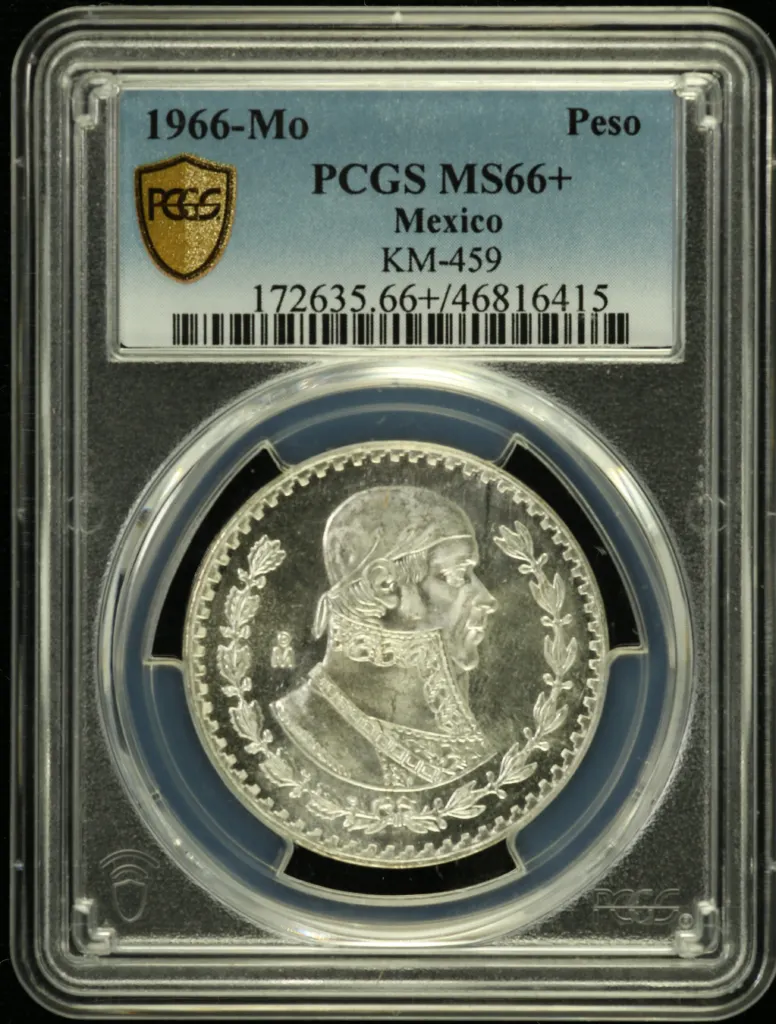 Modern Silver & Minors Peso 1966 Mo PCGS MS66+ 0132913