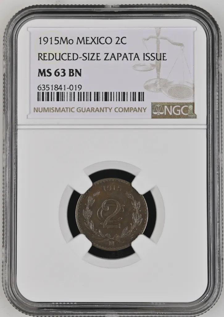 Modern Silver & Minors 2 Centavo 1915 Mo NGC MS63BN 0133588