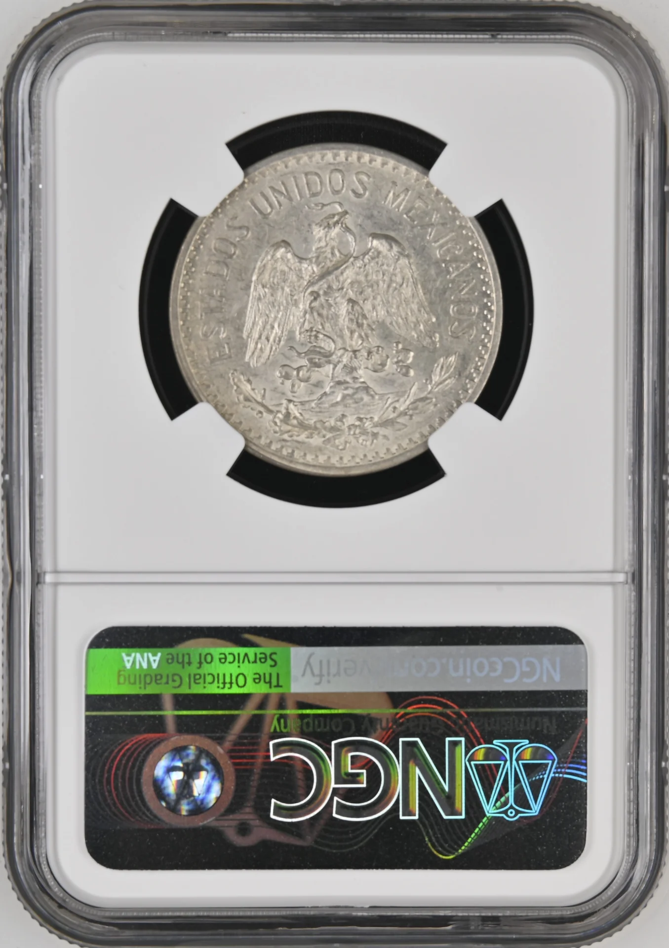 50 Centavo Mexican Coins Modern Silver & Minors Modern Silver & Minors 50 Centavo 1914 M NGC MS62 0133936 Modern Silver & Minors 50 Centavo 1914 M NGC MS62 0133936Modern Silver & Minors 50 Centavo 1914 M NGC MS62 0133936 - Image 2