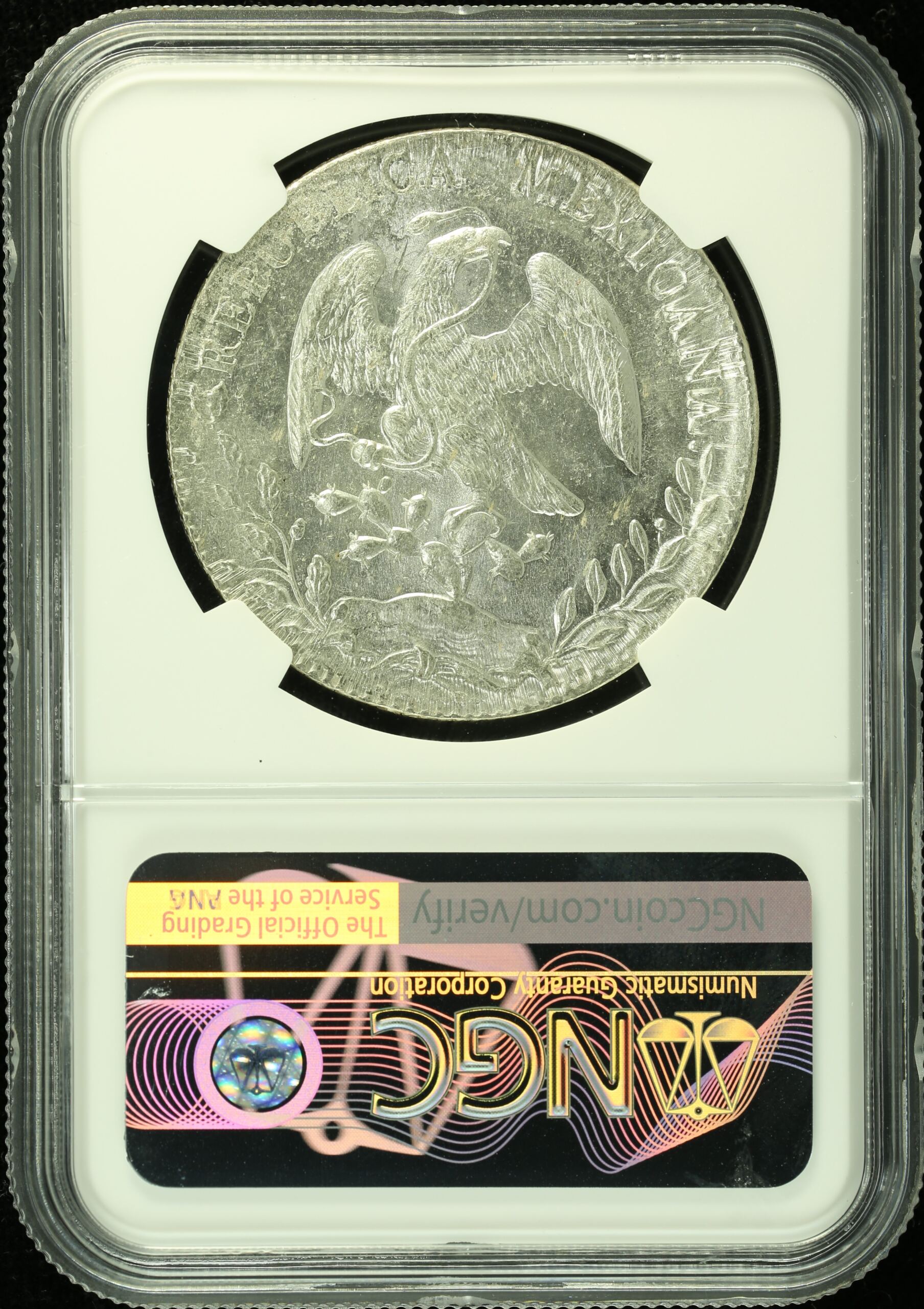 Chihuahua Mexican Coins Republic 8 Reales Chihuahua 8 Reales 1887 Ca MM NGC MS61 0132981 Chihuahua 8 Reales 1887 Ca MM NGC MS61 0132981Chihuahua 8 Reales 1887 Ca MM NGC MS61 0132981 - Image 2