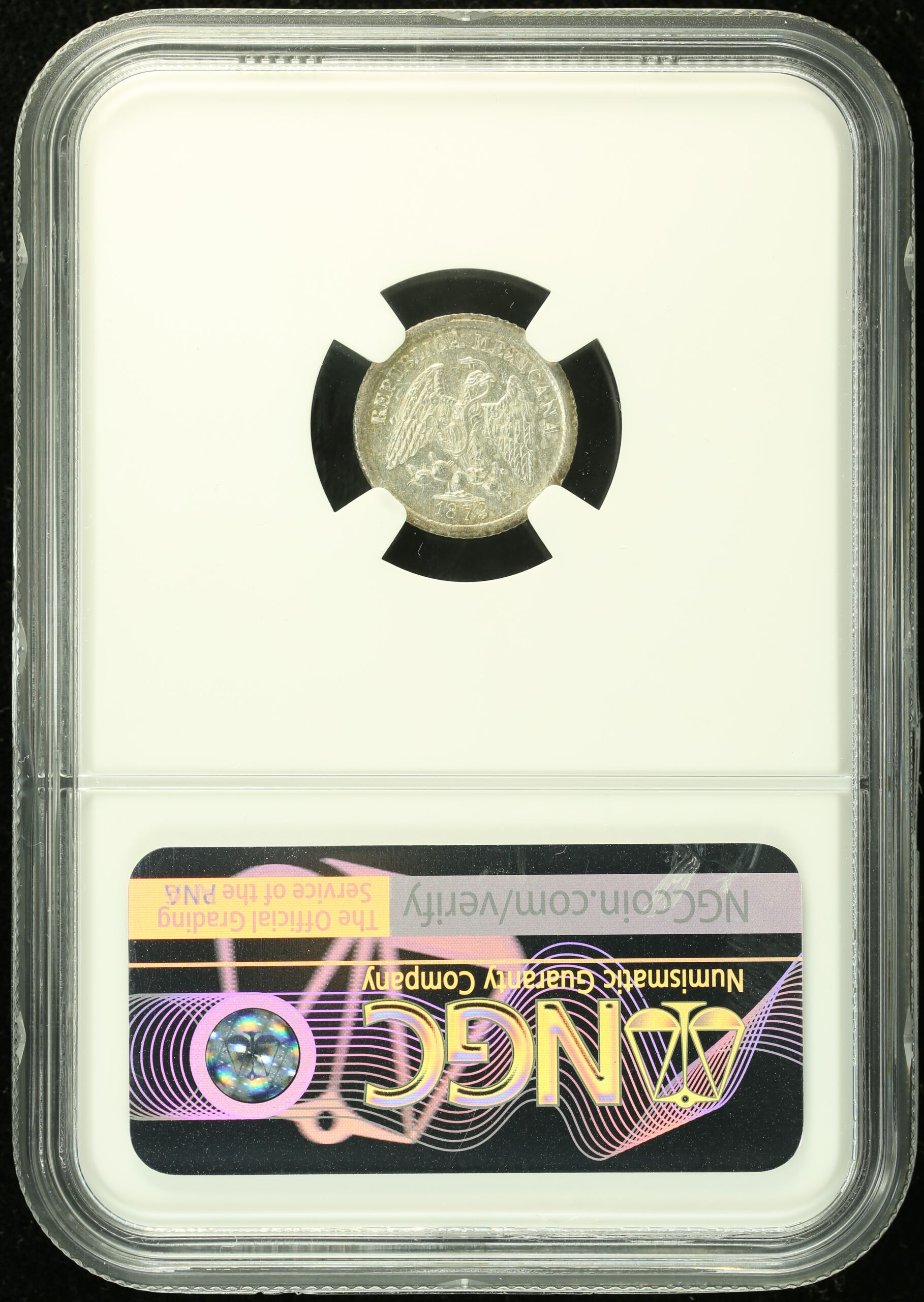 Mexican Coins Republic Silver & Minors Republic Silver & Minors 5 Centavo 1879 Mo M NGC MS62 0133405 Republic Silver & Minors 5 Centavo 1879 Mo M NGC MS62 0133405Republic Silver & Minors 5 Centavo 1879 Mo M NGC MS62 0133405 - Image 2