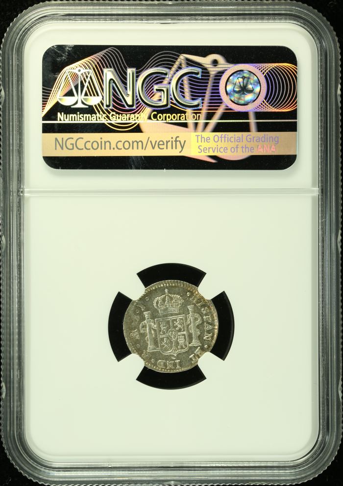 Colonial Silver & Minors 1/2 Real 1821 Mo JJ NGC MS61 0133219Colonial Silver & Minors 1/2 Real 1821 Mo JJ NGC MS61 0133219 - Image 2