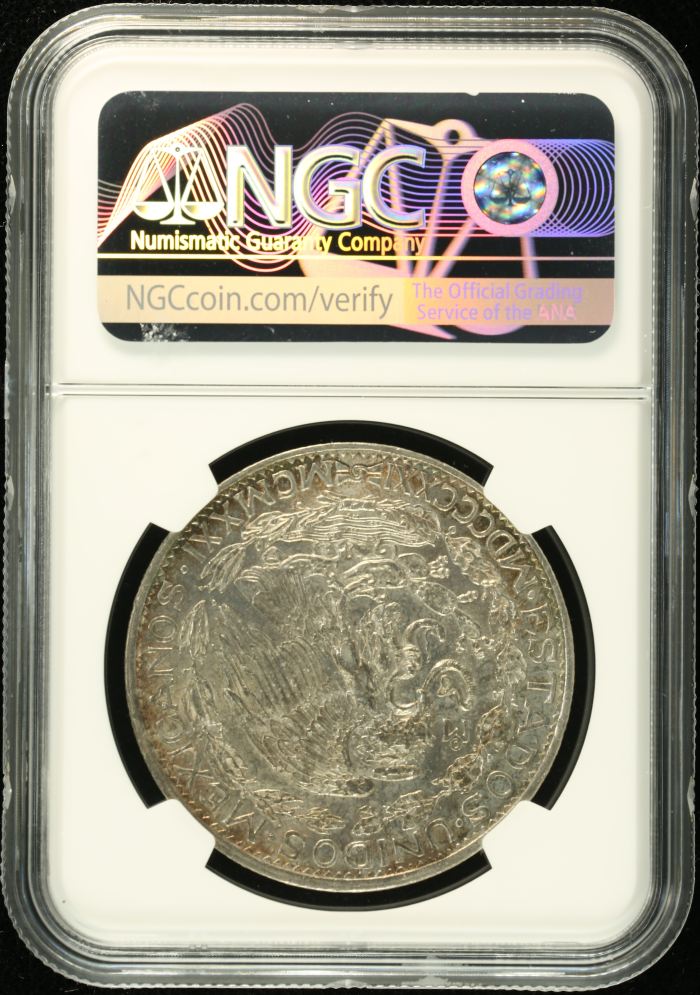 Modern Silver & Minors 2 Peso 1921 Mo NGC MS61 0133021Modern Silver & Minors 2 Peso 1921 Mo NGC MS61 0133021 - Image 2