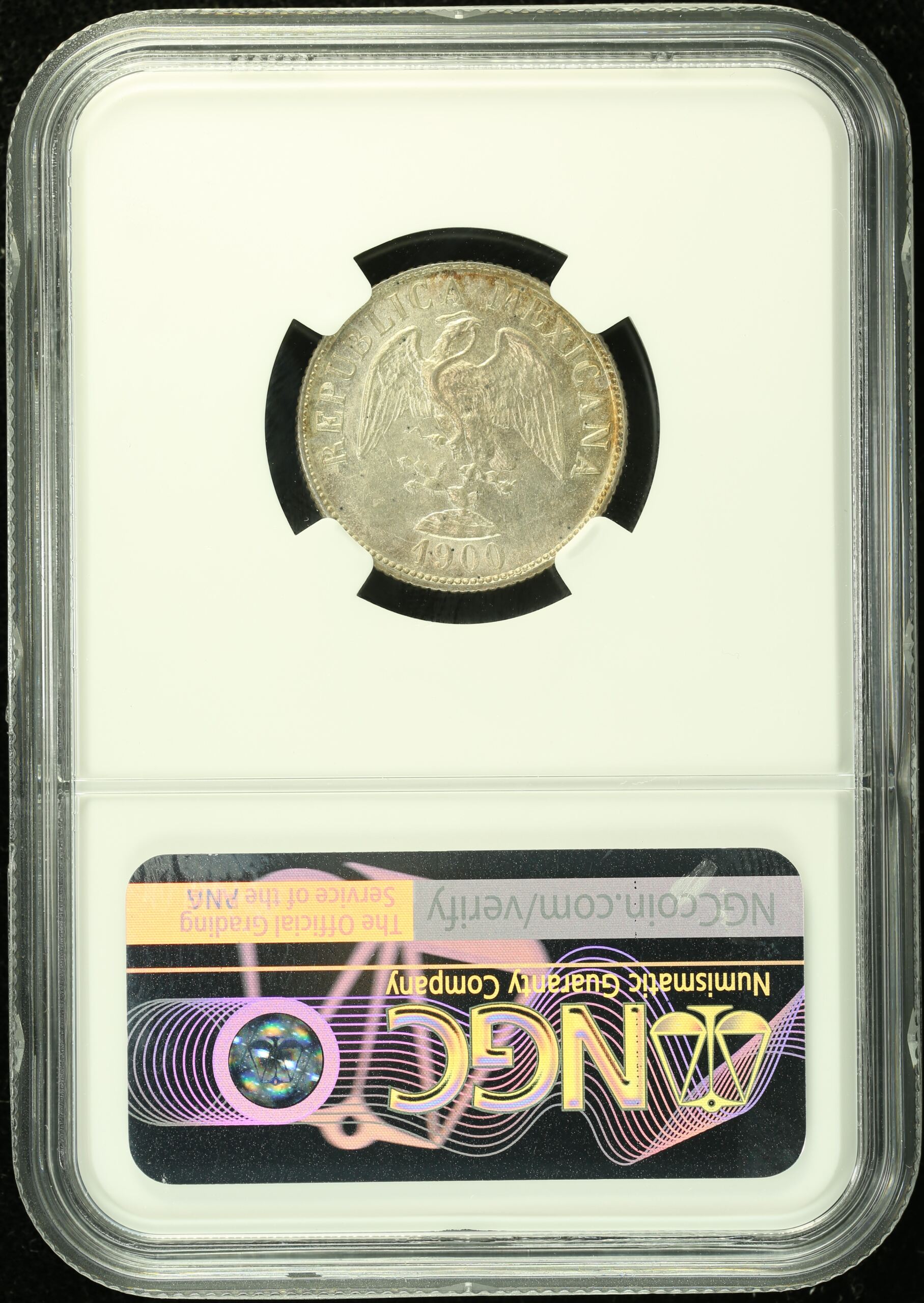 Mexican Coins Republic Silver & Minors Republic Silver & Minors 20 Centavo 1900 Mo M NGC MS63 0133411 Republic Silver & Minors 20 Centavo 1900 Mo M NGC MS63 0133411Republic Silver & Minors 20 Centavo 1900 Mo M NGC MS63 0133411 - Image 2