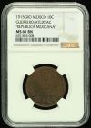 Guerrero 20 Centavo 1915 Gro NGC MS61BN 0133720
