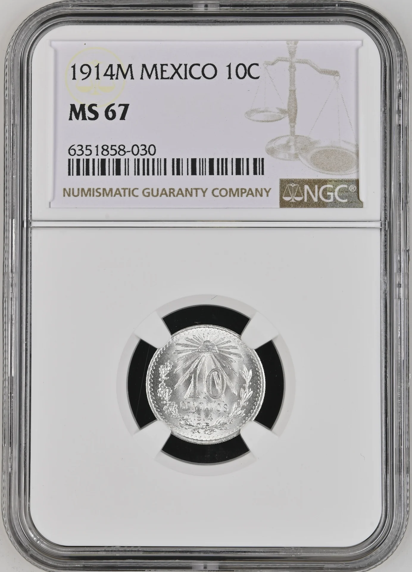 10 Centavo Mexican Coins Modern Silver & Minors Modern Silver & Minors 10 Centavo 1914 M NGC MS67 0134287 Modern Silver & Minors 10 Centavo 1914 M NGC MS67 0134287Modern Silver & Minors 10 Centavo 1914 M NGC MS67 0134287